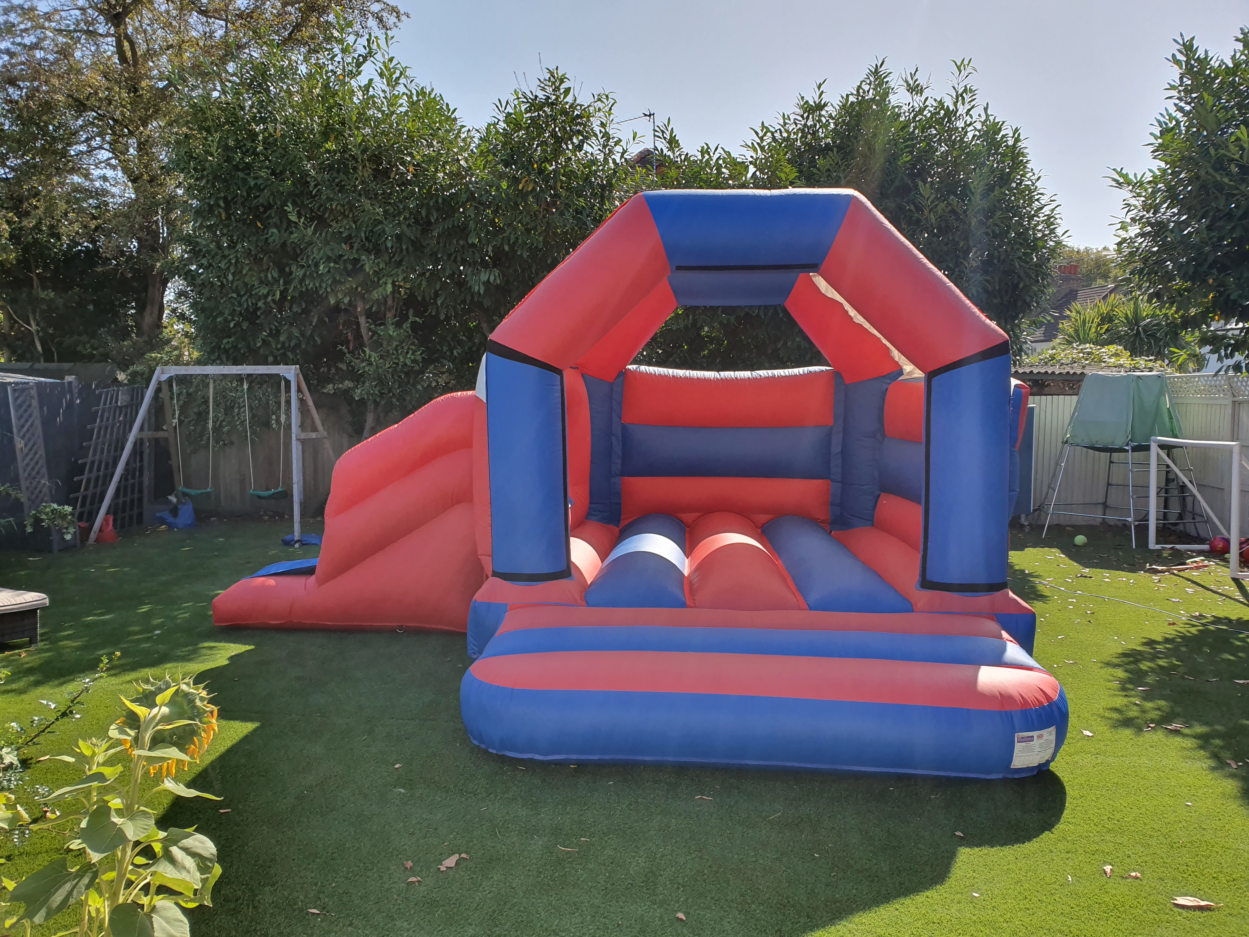 bouncy castles with slides for hire